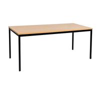 furni24 Scrivania in acciaio 180 x 80 x 75 cm, montaggio semplice TÜV/GS, tavolo da lavoro, tavolo da lavoro, tavolo da cucina, tavolo da pranzo, scrivania per ufficio, studio, computer da gioco,
