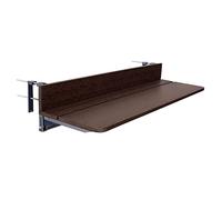 FURNIKNA Tavolino Pieghevole Per Balcone, Tavolo da Appendere Ringhiera, 5 Marce Regolabile in Altezza Tavolino sospeso per Balcone Per Terrazza, Giardino, Marrone (80-27cm)