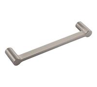 Furnipart Maniglia per mobili Scope LA160 - Maniglia con base ø 16 mm - Maniglia per mobili, zinco pressofuso effetto acciaio inox