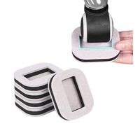 Furniture Caster Cups - Felt 70x80x15mm | Scratch Protector For Hardwood Ceramic Tile | Noise Reducing Wheel Cups For Sofa Legs And Tables Hardwood Floors Prevents Scratches