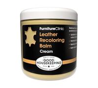 Furniture Clinic Balsamo Ricolorante per Pelle in 16 Colori Colore Crema Nutriente, Ripara, Rinnova Pelle Assorbente Sbiadita, Usurata, Graffiata - Divani, Sedili Auto, Scarpe, Borse, Giacche