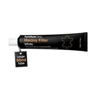Furniture Clinic Filler per la Riparazione della Pelle: Per Riempire Buchi, Graffi, Scalfitture, Crepe (Bianco, 50ml)