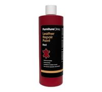 Furniture Clinic Vernice e Tintura per la Riparazione della Pelle, Colorante Autosigillante per Una Riparazione Facile, Adatto per Divani in Pelle, Sedili di Auto, Scarpe, Borse (500ml, Rosso)