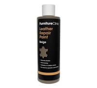 Furniture Clinic Vernice e Tintura per la Riparazione della Pelle, Colorante Autosigillante per Una Riparazione Facile, Adatto per Divani in Pelle, Sedili di Auto, Scarpe, Borse (250ml, Beige)