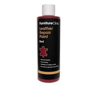 Furniture Clinic Vernice e Tintura per la Riparazione della Pelle, Colorante Autosigillante per Una Riparazione Facile, Adatto per Divani in Pelle, Sedili di Auto, Scarpe, Borse (250ml, Rosso)