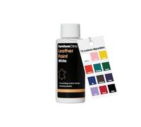 Furniture Clinic Vernice per pelle, per dipingere tutte le pelli: calzature, borse, vestiti, ecc. Flessibile e resistente (bianco, 125 ml)