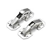 Furniture Hinges 90 Degree No-Drilling Hole Cabinet Hinge Spring Soft Close Cupboard Door Hardware with Screws 10Pcs(4 INCH SOFT CLOSE)