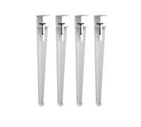 Furniture Legs 4 Pcs F Shaped Diy Metal Table Adjustable Breakfast Bar Worktop Tables Coffee Table Bench Long Bench Tables Support Legs(71cm/white)