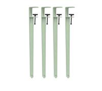 Furniture Legs 4 Pcs F Shaped Diy Metal Table Adjustable Breakfast Bar Worktop Tables Legs Coffee Table Stand Bench Workbench(71cm/Light green)