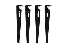 Furniture Legs Movable Height Adjustable No Drill Tables Leg Support Office Ables Desks Workbenches Suitable Coffee Desks Workbenches(40cm/black)