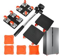 Furniture Lifter Tool, Heavy Duty 360° Rotatable Moving Sliders with 4 Wheels, Anti-Slip Material Mover Kit for Lifting and Shifting Piano, Couch, Sofa, Bed, Cabinet, Warehouse Use