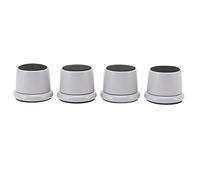 Furniture Risers 4Pcs Height Adjustable - Grip Enhancing ABS Pads for Sofa/Table/Chair | Long - wearing Furniture Leg Extenders for Leveling & Care | 185g Lightweight Support (Gray)