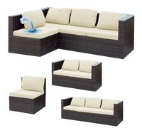 Furniture Seat Covers,Sofa Cushion Cover Stretch Patio Sofa Cushion Cover, Waterproof Seat & Backrest Protector for 1/2/3 Seater Jacquard Elastic Fit Slipcover for Garden Bench, Rattan, Outdoor(Beige,