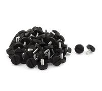 Furniture Slotted Head Adjustable Leveling Glide Feet M6x15mm 80PCS