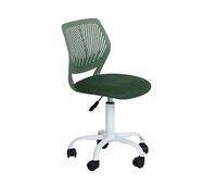 FurnitureR 1 sedia girevole per sala da pranzo e cucina, imbottita, comoda con ruote e schienale, senza maniche