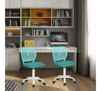 FurnitureR 2 sedie ergonomiche da scrivania per bambini, ragazzi, ragazze, gemelli, altezza regolabile, girevole, sedia da scrivania per computer portatile, per casa, ufficio, studio