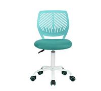 FurnitureR Colourful Chair, Seggiolino per computer Moderno e Regolabile, Sedia da Lavoro Girevole senza Bracciolo, Sala di Studio per Bambini, Sedia da Ufficio a Casa Sedia da Lavoro, Turchese