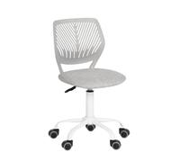 FurnitureR Sedia da scrivania colorata, design moderno regolabile, sedia per computer, sedia girevole senza braccio, cameretta dei bambini, casa ufficio task chair, grigio Morandi