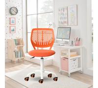 FurnitureR Sedia da ufficio colourate, seduta ergonomica girevole in altezza regolabile per computer, ruote a 5 rami, sedie e sgabelli da casa, sedile di lavoro, Morandi Citrus