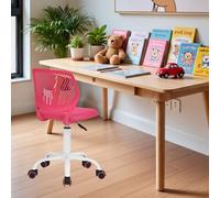 FurnitureR Sedia per bambini regolabile in altezza per scrivania, ergonomica, colorata con schienale e braccioli, sedia girevole a 5 ruote, per bambini da 3 a 10 anni, portata fino a 100 kg