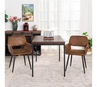 FurnitureR Tavoli da Caffetteria in Bruna, Tavolo da Cantine Scuola per 4-6 Persone, Vassoio in Legno Spessore con Struttura in Metallo, per Pasti e Riunioni, 120x70x75cm