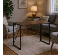 FurnitureR Tavolo pieghevole per il soggiorno, tavolo di stoccaggio versatile per il soggiorno, efficiente del tavolo pieghevole in un piccolo spazio, cornice in MDF e metallo, nessun montaggio