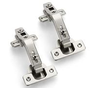 Furniware 1 paio di 135 Degree Lazy Susan Hinges, completamente Overlay Concealed per cabinet, cupcake, porta pieghevole, combinazione con viti (regolare)