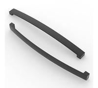 FURNIWARE 10 pezzi maniglia per armadio, Distanza tra i fori 256mm, maniglia ad arco per armadio da cucina, per porta dell'armadio da cucina, cassetto del comò da camera da letto,Nero opaco