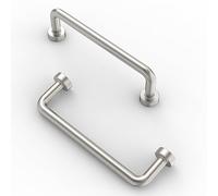 FURNIWARE 10 pezzi Nichel spazzolato maniglie per mobili Maniglie dell'armadio da cucina Maniglia dell'armadio da cucina maniglia dell'armadio 96 mm distanza tra i fori