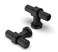 FURNIWARE 10 pezzi pomelli per armadi e cassetti, Maniglie per mobili in Maniglie dell'armadio da cucina Maniglia dell'armadio da cucina maniglia dell'armadio - Nero opaco