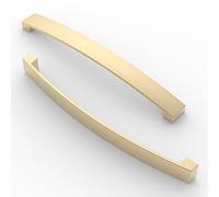 FURNIWARE 5 pezzi maniglia per armadio, Distanza tra i fori 192mm, maniglia ad arco per armadio da cucina, per porta dell'armadio da cucina, cassetto del comò da camera da letto,Ottone spazzolato