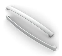 FURNIWARE 5 pezzi maniglia per armadio, Distanza tra i fori 256mm, maniglia ad arco per armadio da cucina, per porta dell'armadio da cucina, cassetto del comò da camera da letto,Cromo