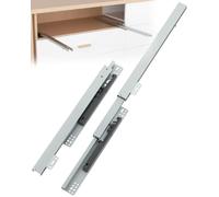 Furniware Guide sottotop per cassetti, 450 mm, chiusura ammortizzata | Guide nascoste per montaggio inferiore, guide nascoste per armadi da cucina, ripiani estraibili, armadi, cassettiere