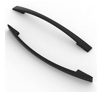 FURNIWARE maniglie per mobili da 10 pezzi, distanza tra i fori 160 mm, maniglie per armadi, maniglie per cucina, maniglie, maniglie per cassetti per mobili,Nero opaco