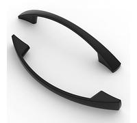 FURNIWARE maniglie per mobili da 10 pezzi, distanza tra i fori 96 mm, maniglie per armadi, maniglie per cucina, maniglie, maniglie per cassetti per mobili,Nero opaco