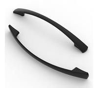 FURNIWARE maniglie per mobili da 5 pezzi, distanza tra i fori 128 mm, maniglie per armadi, maniglie per cucina, maniglie, maniglie per cassetti per mobili,Nero opaco
