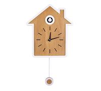 Furnoor Design in stile nordico Orologio a cucù moderno semplice Report Orologio da parete a pendolo Orologio a tempo preciso(1)