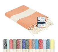 furora HOLIDAY Telo Mare Grande, cotone 100x200 cm | Telo Spiaggia antisabbia | Asciugamano Mare Fouta, frange e angoli - Pareo Donna Uomo Ragazzi | Pic Nic Beach Towel Coperta, lungo leggero