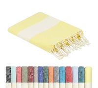 furora HOLIDAY Telo Mare Grande, cotone 100x200 cm | Telo Spiaggia antisabbia | Asciugamano Mare Fouta, frange e angoli - Pareo Donna Uomo Ragazzi | Pic Nic Beach Towel Coperta, lungo leggero