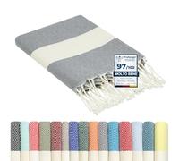 furora HOLIDAY Telo Mare Grande, cotone 100x200 cm | Telo Spiaggia antisabbia | Asciugamano Mare Fouta, frange e angoli - Pareo Donna Uomo Ragazzi | Pic Nic Beach Towel Coperta, lungo leggero