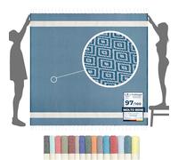 furora HOLIDAY Telo Mare Grande cotone 200x200 cm XXL GIGANTE | Telo Spiaggia antisabbia - Coperta Pic Nic - Pareo Asciugamano Mare spugna | Fouta Beach Towel lungo, frange angoli, Uomo Donna Ragazzi