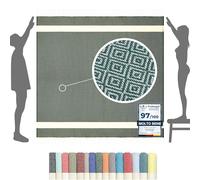 furora HOLIDAY Telo Mare Grande cotone 200x200 cm XXL GIGANTE | Telo Spiaggia antisabbia - Coperta Pic Nic - Pareo Asciugamano Mare spugna | Fouta Beach Towel lungo, frange angoli, Uomo Donna Ragazzi