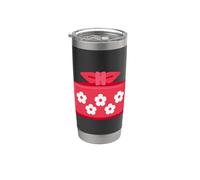 Furoshiki - Panno da imballaggio giapponese Bicchiere termico in acciaio inox doppia parete