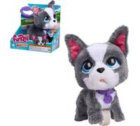 Just Play Peluche interattivo di Bulldog francese furReal Walk-A-Lots, cucciolo di peluche che cammina con suoni da 20,3 cm, 4 pezzi, giocattoli per bambini dai 4 anni