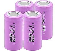 FURREN 18350 3,7 V 1500 mAh Li-Ion Ba ricaricabile Ba per 4 pezzi