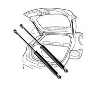 FURREN 2 Pezzi Molla a Gas per Bagagliaio Auto per Citroen C4 Cactus Hatchback 2014-2019(OEM:9800805480)-53.4cm, Baule Molle a Gas Asta Pistoni Bagagliaio Supporto Ascensore Idrauliche Staffa Molle