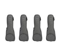 FURREN 4X Morbida in Pelle da 23 Pollici per Ukulele Morbida da in con Tracolla per Ukulele Hawaii A Corde Grigio