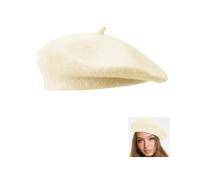 FURREN Cappello Basco Donna Invernale Basco Lana Cappelli Donna Basco Francese Crema Cappello alla Francese Cappello Parigino Berretto Classico Cappello da Artista Baschi e Berretti Uomo