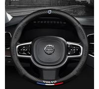 FURREN Coprivolante per Volvo XC40 XC60 XC70 XC90, Traspirante e Antiscivolo, Copertura Protettiva per Il Volante Dell'auto Coprivolante del Volante Accessori Interni,A