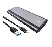 FURREN M2 SSD Case Dual Protocol NVMe SATA Solid State Drive Enclosure 2-in-1 USB C 3.1 Gen2 10Gbps to PCIe M.2 SSD Box,Grigio